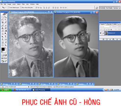 Phục chế ảnh cũ bằng Photoshop